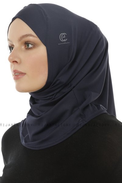 Micro Cross - Marineblå One-Piece Hijab