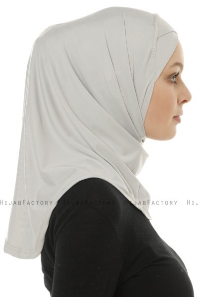 Micro Cross - Lysegrå One-Piece Hijab