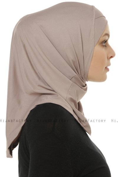 Micro Cross - Steingrå One-Piece Hijab