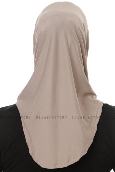 Micro Cross - Steingrå One-Piece Hijab