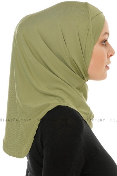Micro Cross - Olivengrønn One-Piece Hijab