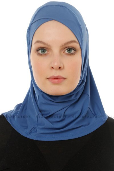 Micro Cross - Lyseblå One-Piece Hijab