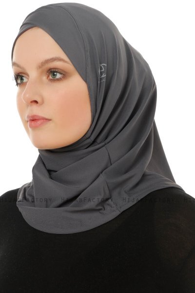 Micro Cross - Antrasitt One-Piece Hijab
