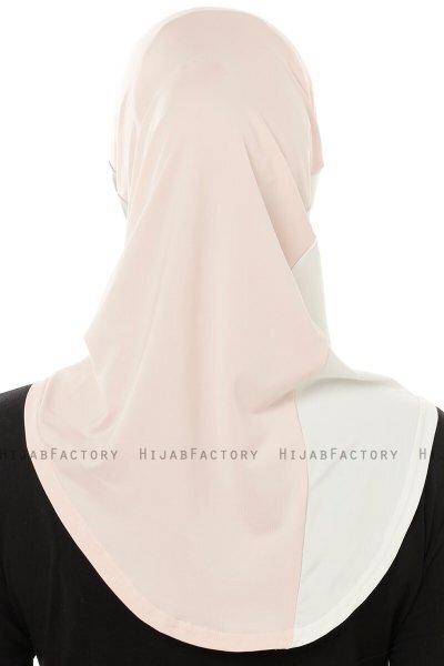 Esin - Gammelrosa & Lysegrå & Creme One-Piece Hijab