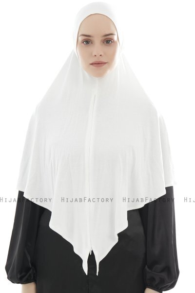 Ajda - Creme Hijab Med Glidelås