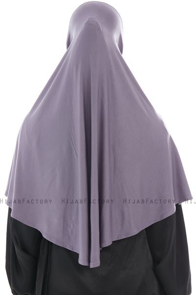 Ajda - Mørk Lilla Hijab Med Glidelås