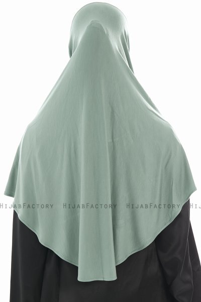 Ajda - Grønn Hijab Med Glidelås