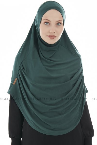 Roxelana - Mørk Grønn Lang Al Amira Hijab