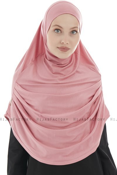 Roxelana - Mørk Rosa Lang Al Amira Hijab