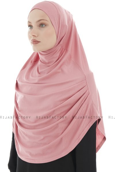 Roxelana - Mørk Rosa Lang Al Amira Hijab