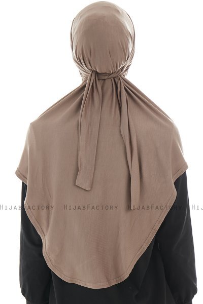 Sefa - Mørk Taupe One-Piece Al Amira Hijab