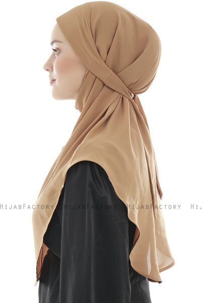 Ebrar - Camel Crepe Chiffon Al Amira Hijab