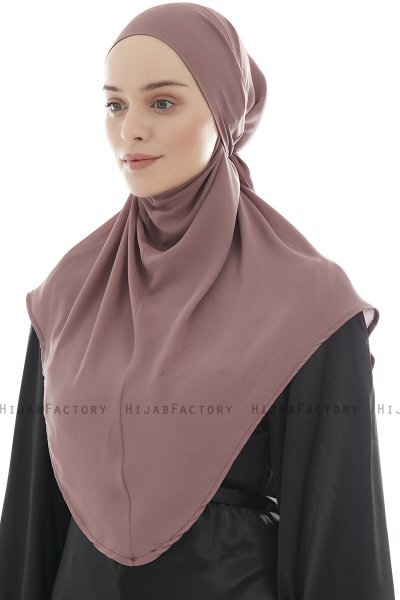 Ebrar - Plomme Crepe Chiffon Al Amira Hijab