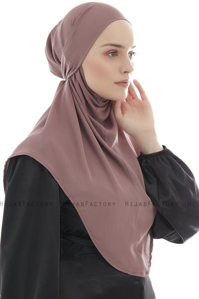 Ebrar - Plomme Crepe Chiffon Al Amira Hijab