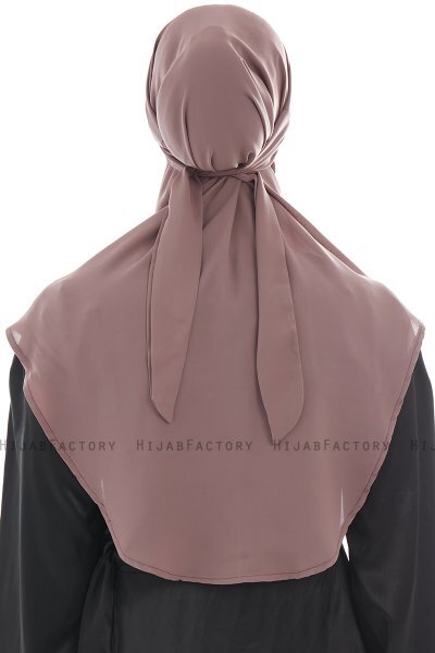 Ebrar - Plomme Crepe Chiffon Al Amira Hijab