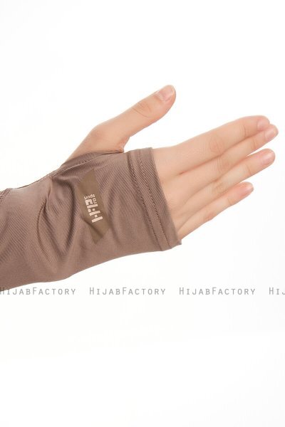 Azize - Mørk Taupe Pro Scarf Sport Hijab Set