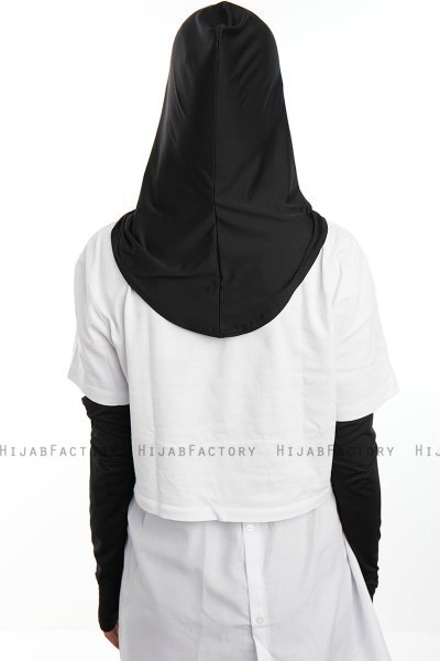Bayda - Svart Pro Sport Hijab Set