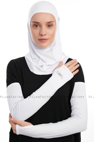 Bayda - Hvit Pro Sport Hijab Set
