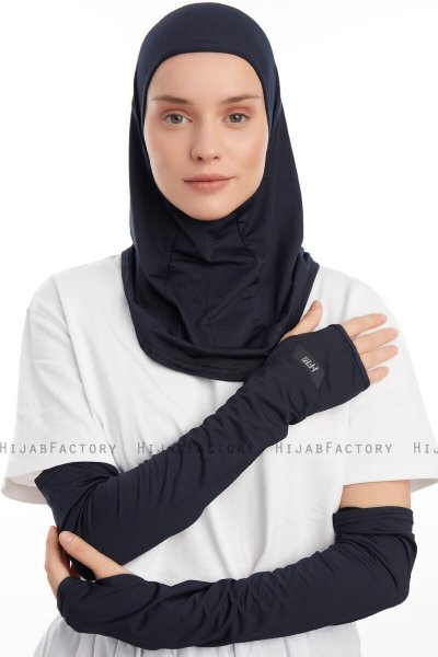 Bayda - Marineblå Pro Sport Hijab Set