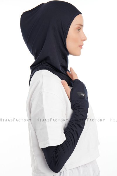Bayda - Marineblå Pro Sport Hijab Set