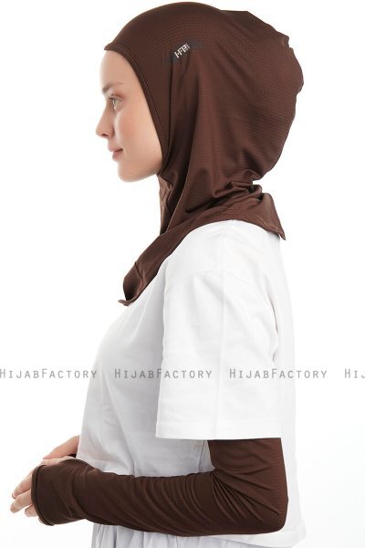 Bayda - Brun Pro Sport Hijab Set