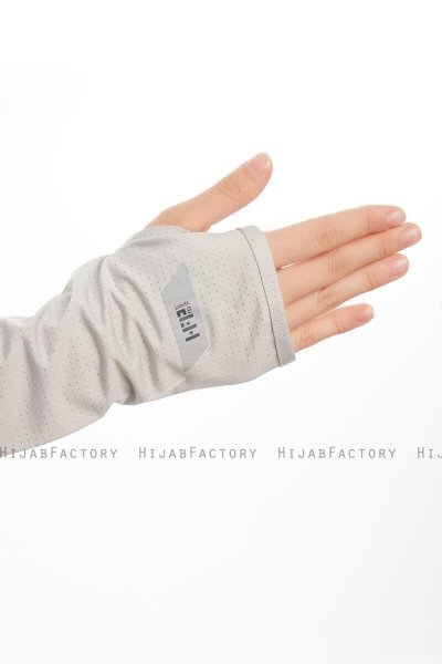 Bayda - Lysegrå Pro Sport Hijab Set