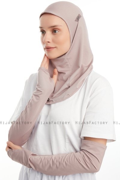 Bayda - Steingrå Pro Sport Hijab Set