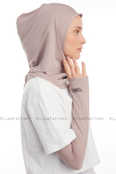 Bayda - Steingrå Pro Sport Hijab Set