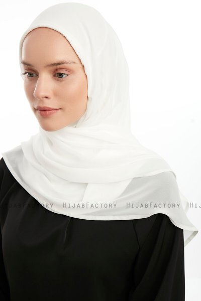 Eylem - Creme One Piece Chiffon Hijab