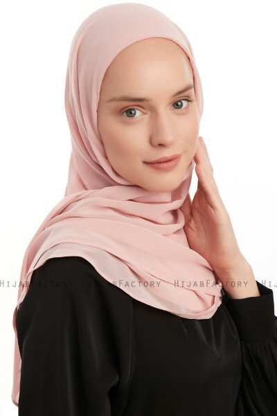 Eylem - Gammelrosa One Piece Chiffon Hijab