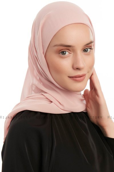 Sahar - Gammelrosa One Piece Chiffon Hijab
