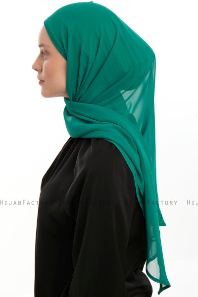 Sahar - Emerald One Piece Chiffon Hijab