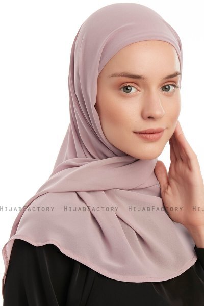 Sahar - Lilla One Piece Chiffon Hijab
