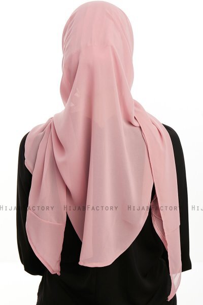 Sahar - Mørk Rosa One Piece Chiffon Hijab
