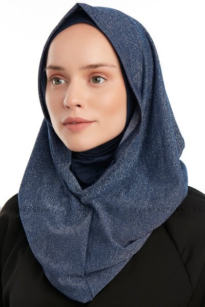 Taliah - Marineblå One Piece Hijab