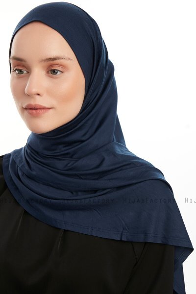 Vesile - Marineblå One-Piece Hijab