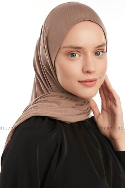 Vesile - Mørk Taupe One-Piece Hijab
