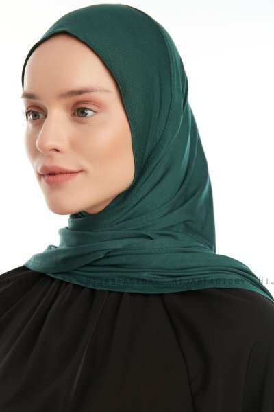Vesile - Mørk Grønn One-Piece Hijab