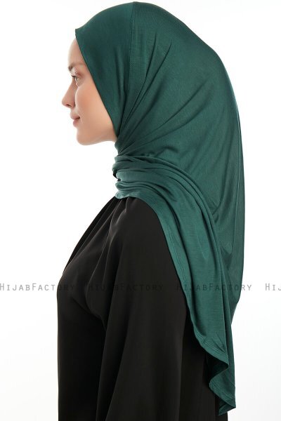 Vesile - Mørk Grønn One-Piece Hijab