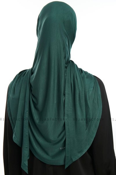 Vesile - Mørk Grønn One-Piece Hijab