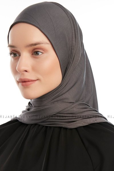 Vesile - Mørk Grå One-Piece Hijab