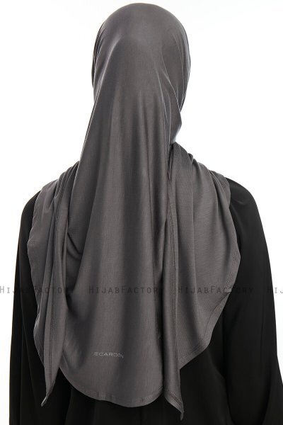 Vesile - Mørk Grå One-Piece Hijab
