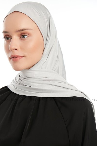 Vesile - Lysegrå One-Piece Hijab
