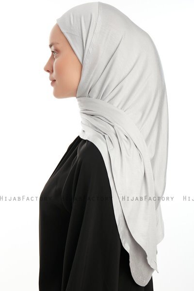 Vesile - Lysegrå One-Piece Hijab