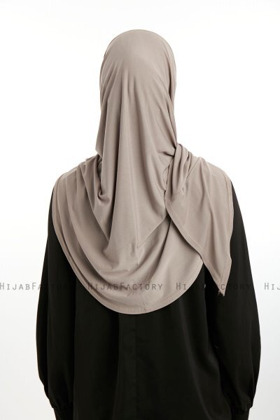 Nermin - Mørk Taupe Sandy Scarfs Hijab