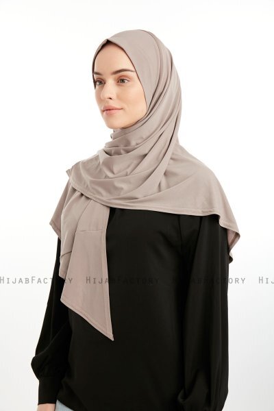 Nermin - Steingrå Sandy Scarfs Hijab