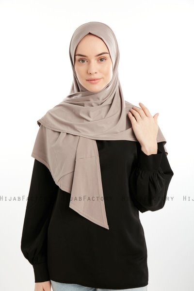 Nermin - Steingrå Sandy Scarfs Hijab