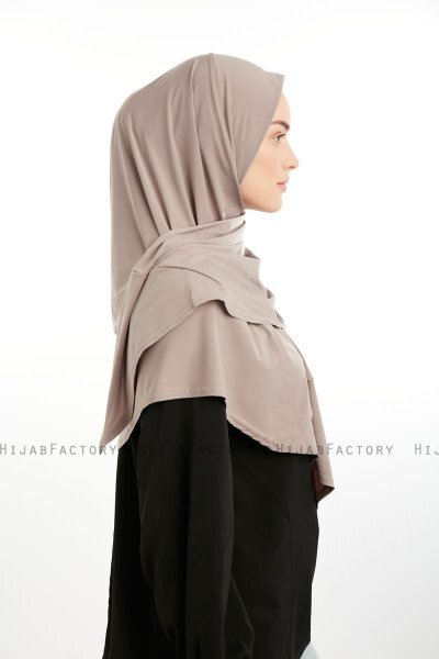 Nermin - Steingrå Sandy Scarfs Hijab