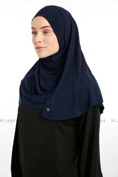 Ilay - Marineblå Sandy Turban Hijab