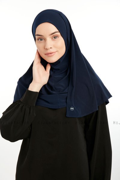 Ilay - Marineblå Sandy Turban Hijab